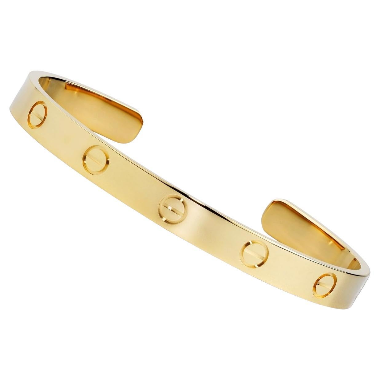 Cartier Love Bracelet 18K Yellow Gold Size 20 Bangle