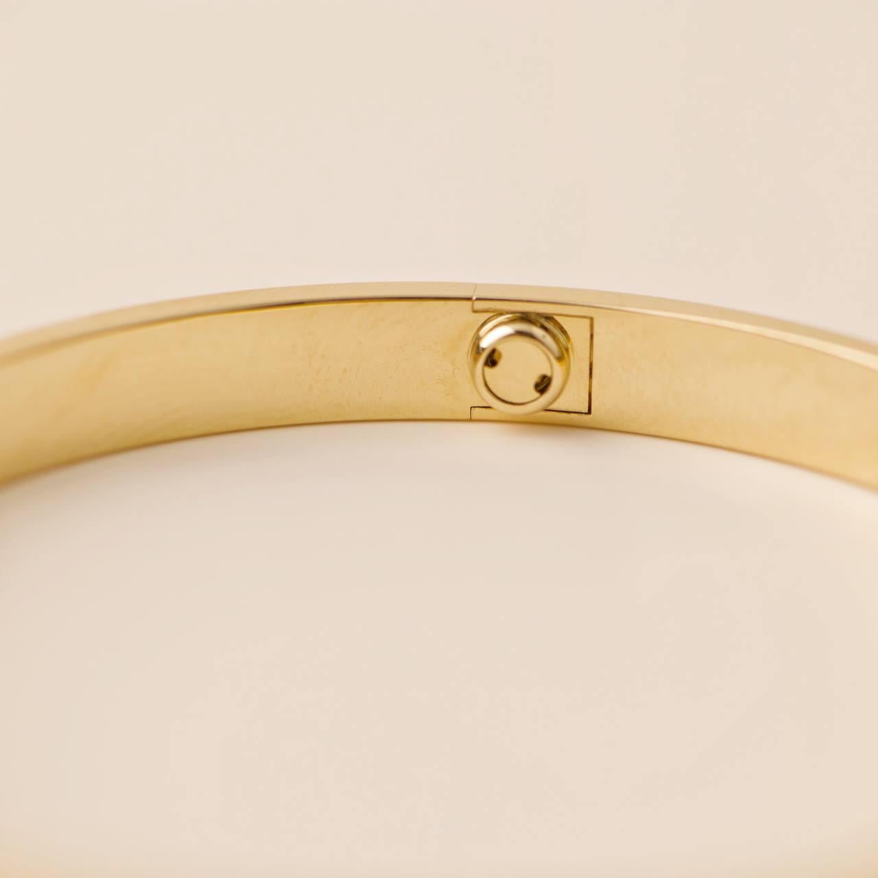 Cartier Love-Armband 18K Gelbgold Größe 20 im Angebot 2