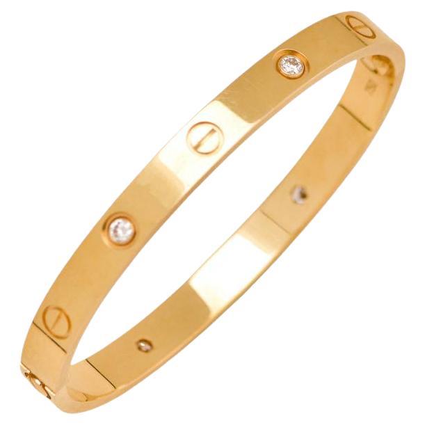 Cartier Bracciale dell
Amore 4 Diamanti Modello Classico Oro Giallo 18K Taglia 17