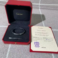 Cartier Liebesarmband 4 Diamanten, 2. Generation, Weißgold