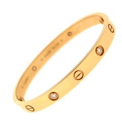 Cartier Love-Armband aus Roségold mit 4 Diamanten, ''C-332''