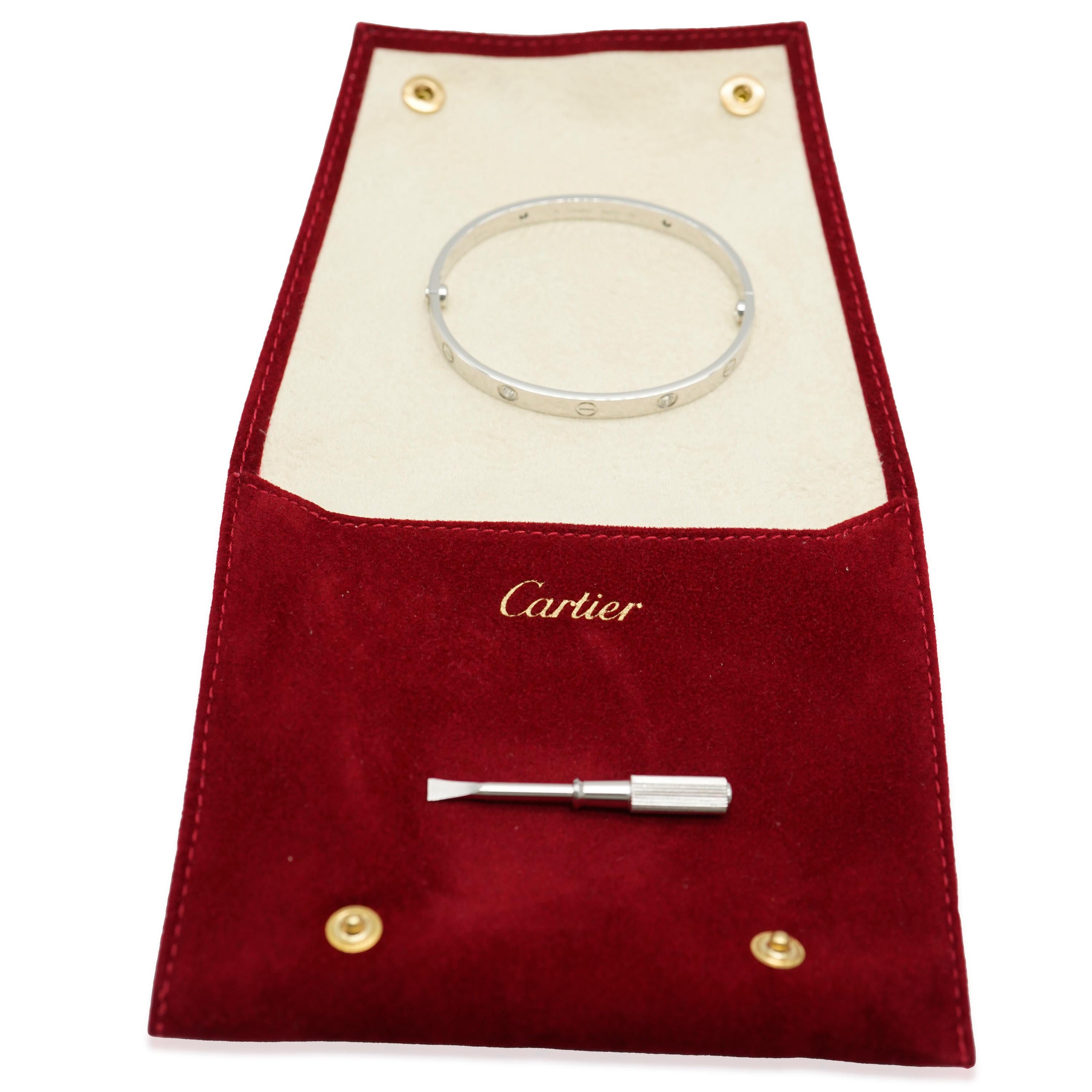 Cartier Love Diamond Bracelet in 18k White Gold 0.42 CTW

PRIMARY DETAILS
SKU: 134998
Listing Title: Cartier Love Diamond Bracelet in 18k White Gold 0.42 CTW
Condition Description: Cartier's Love collection is the epitome of iconic, from the