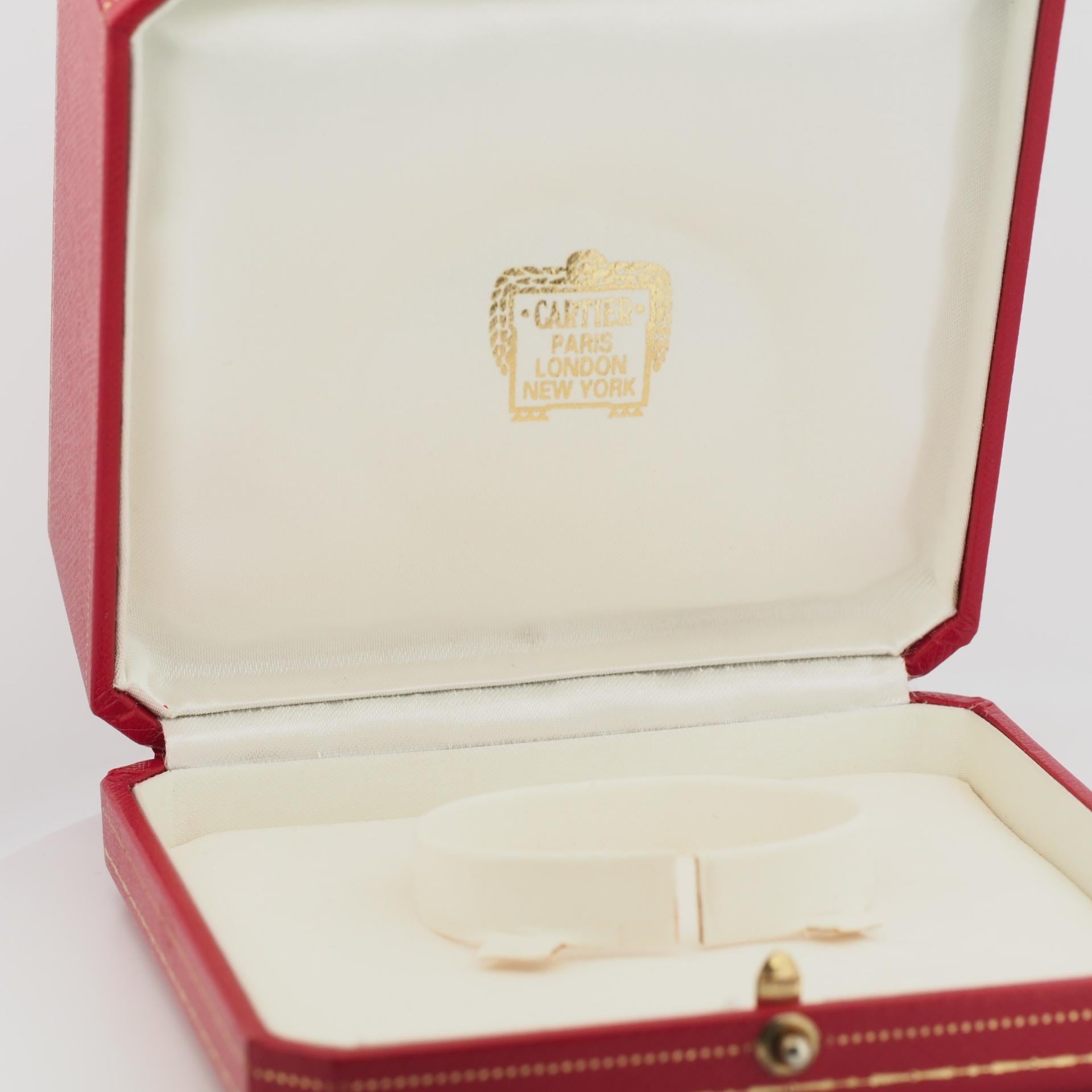 Cartier Love Armreif Armband 6 Diamanten Weißgold 16 mit Papieren im Angebot 7