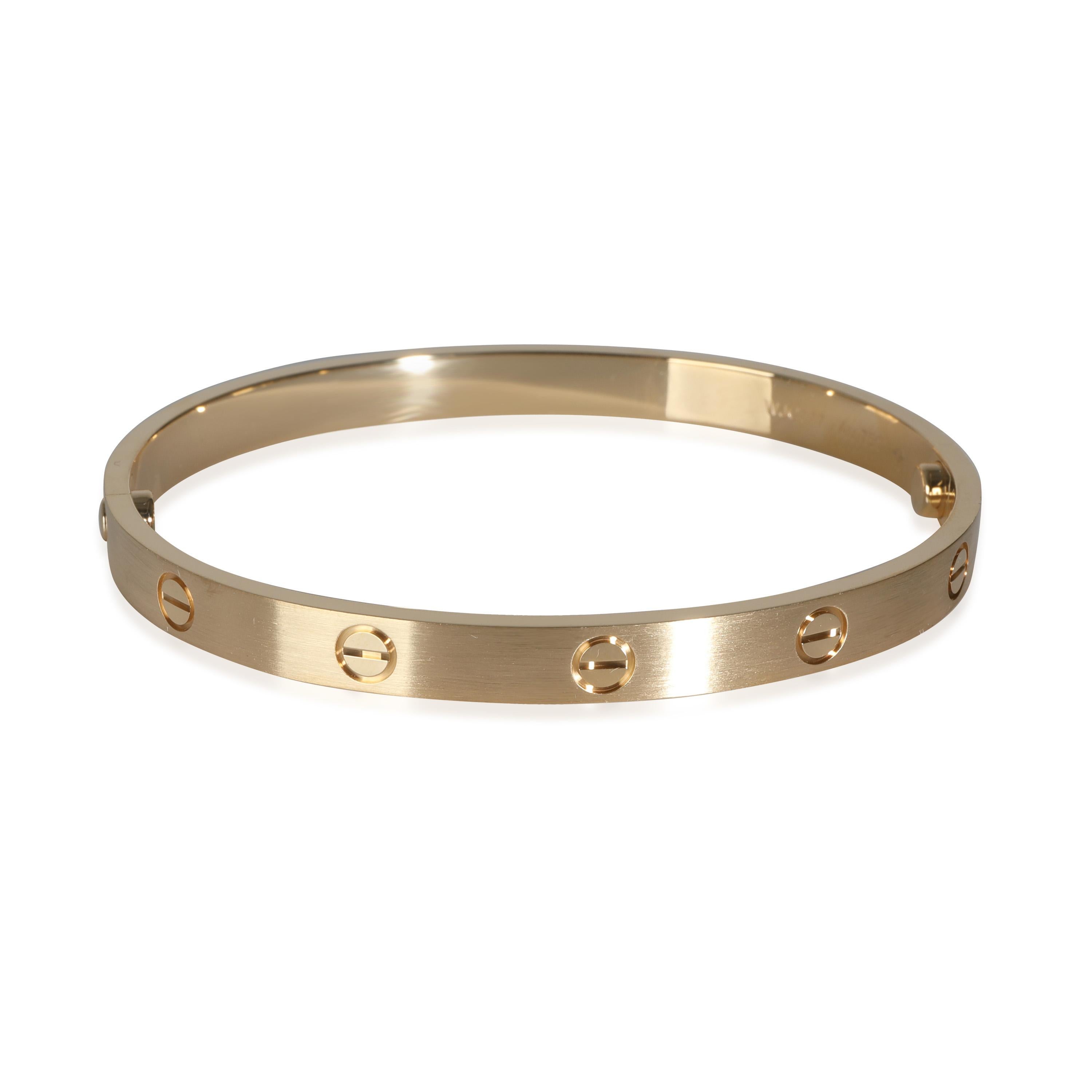Cartier Love Bracelet, Brushed (Yellow Gold)

PRIMARY DETAILS
SKU: 143376
Listing Title: Cartier Love Bracelet, Brushed (Yellow Gold)
Condition Description: Cartier's Love collection is the epitome of iconic, from the recognizable designs to the