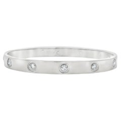Cartier LOVE bracelet, classic model, 10 diamonds 18K white gold