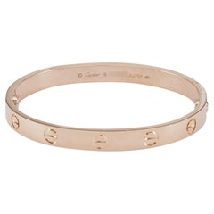 Cartier Love Bracelet Classic Model 18K Rose Gold Size 16