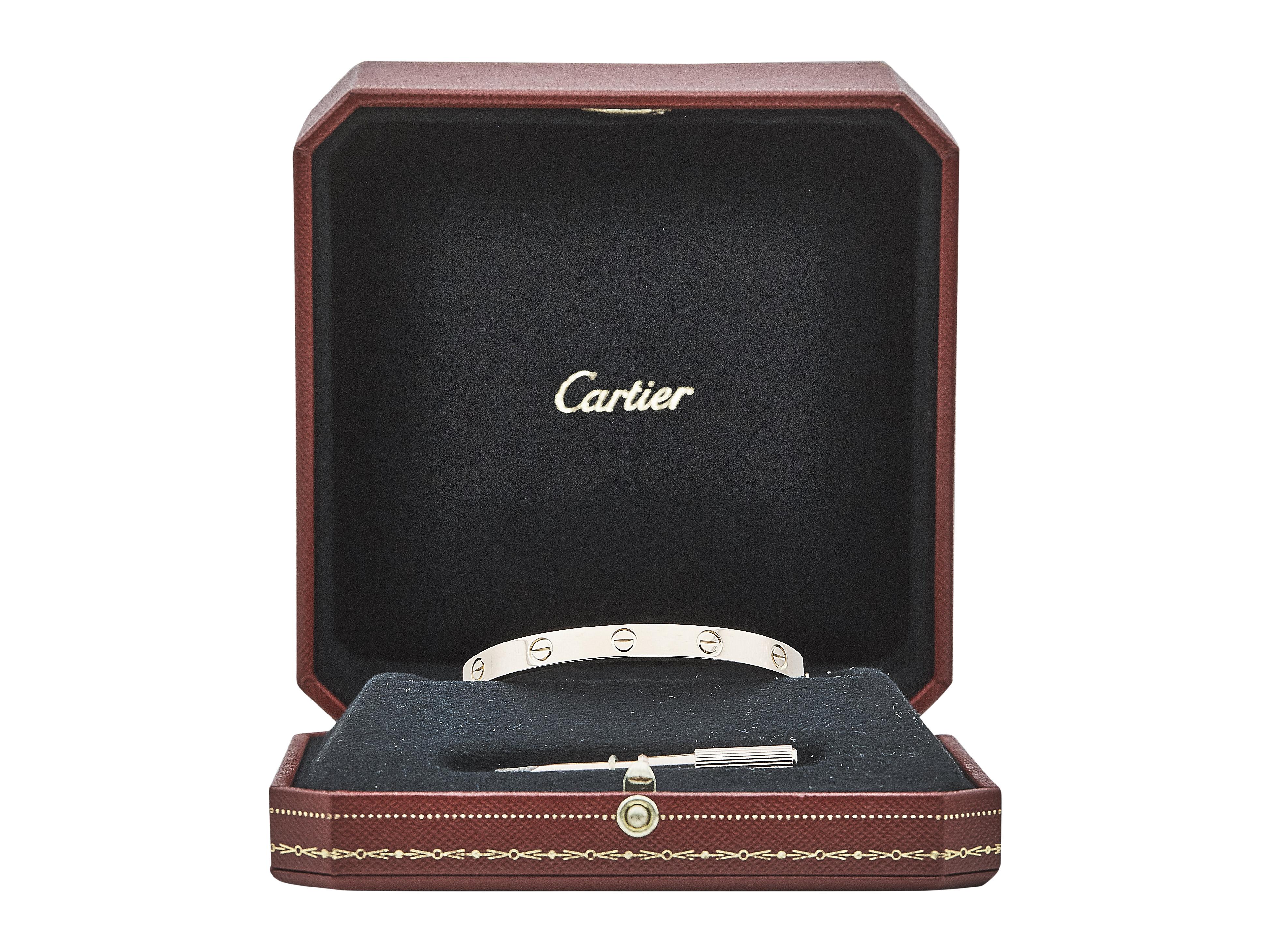 Cartier Love Bracelet Classic Model 18K Rose Gold Size 17 en vente 1