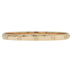Cartier Love Bracelet, Classic Model, 18K Rose Gold, Size 20