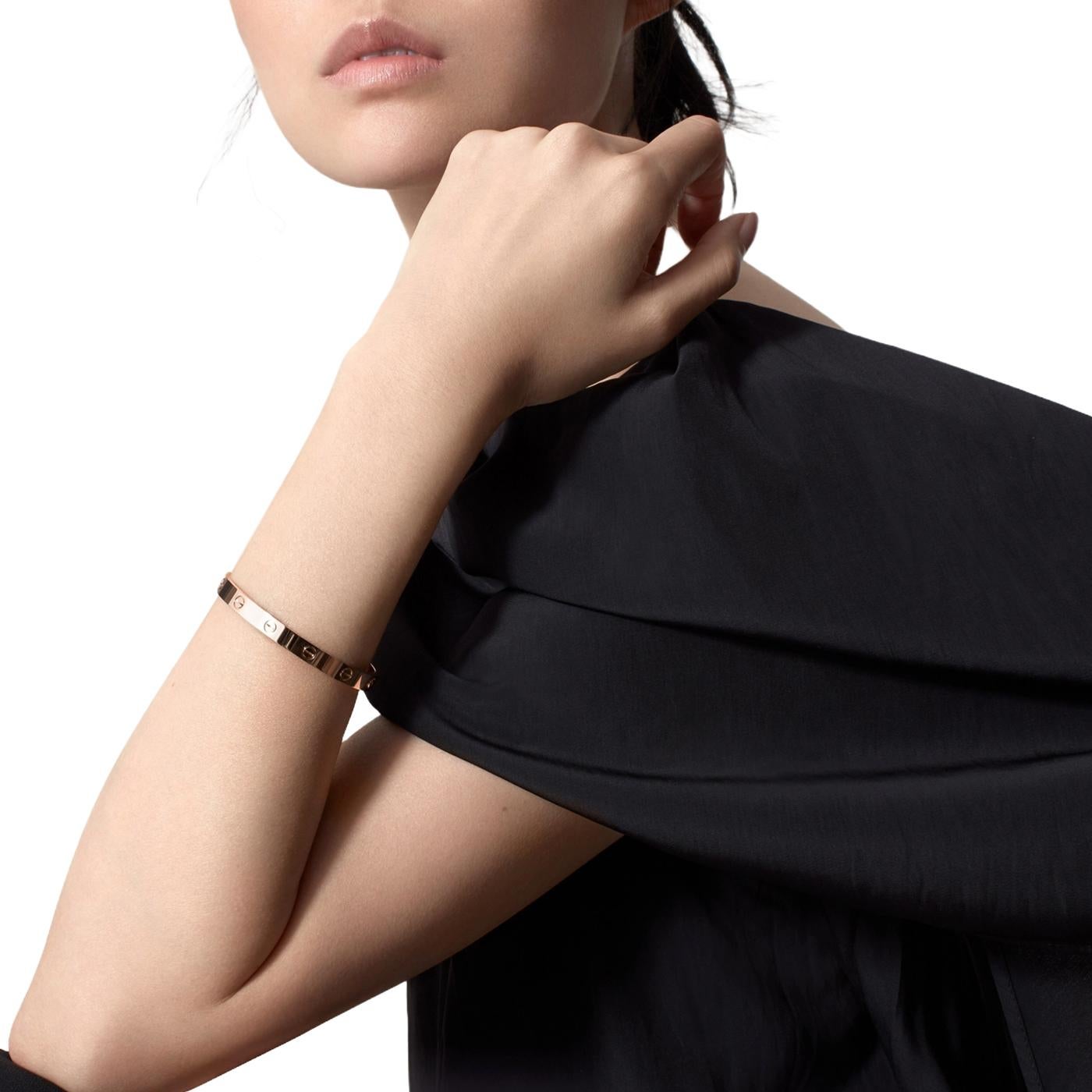 Cartier Love-Armband Classic Modell 18K Roségold mit Schraubenzieher Größe 18 im Angebot 6