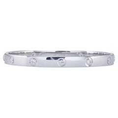 Cartier LOVE Armband Classic Modell 18K Weißgold 4-Diamanten Größe 18