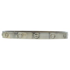 Cartier Bracciale dell'Amore Modello Classico Oro Bianco 18K Taglia 17