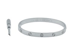 Cartier Love Bracelet, Classic Model, 18K White Gold Size 19