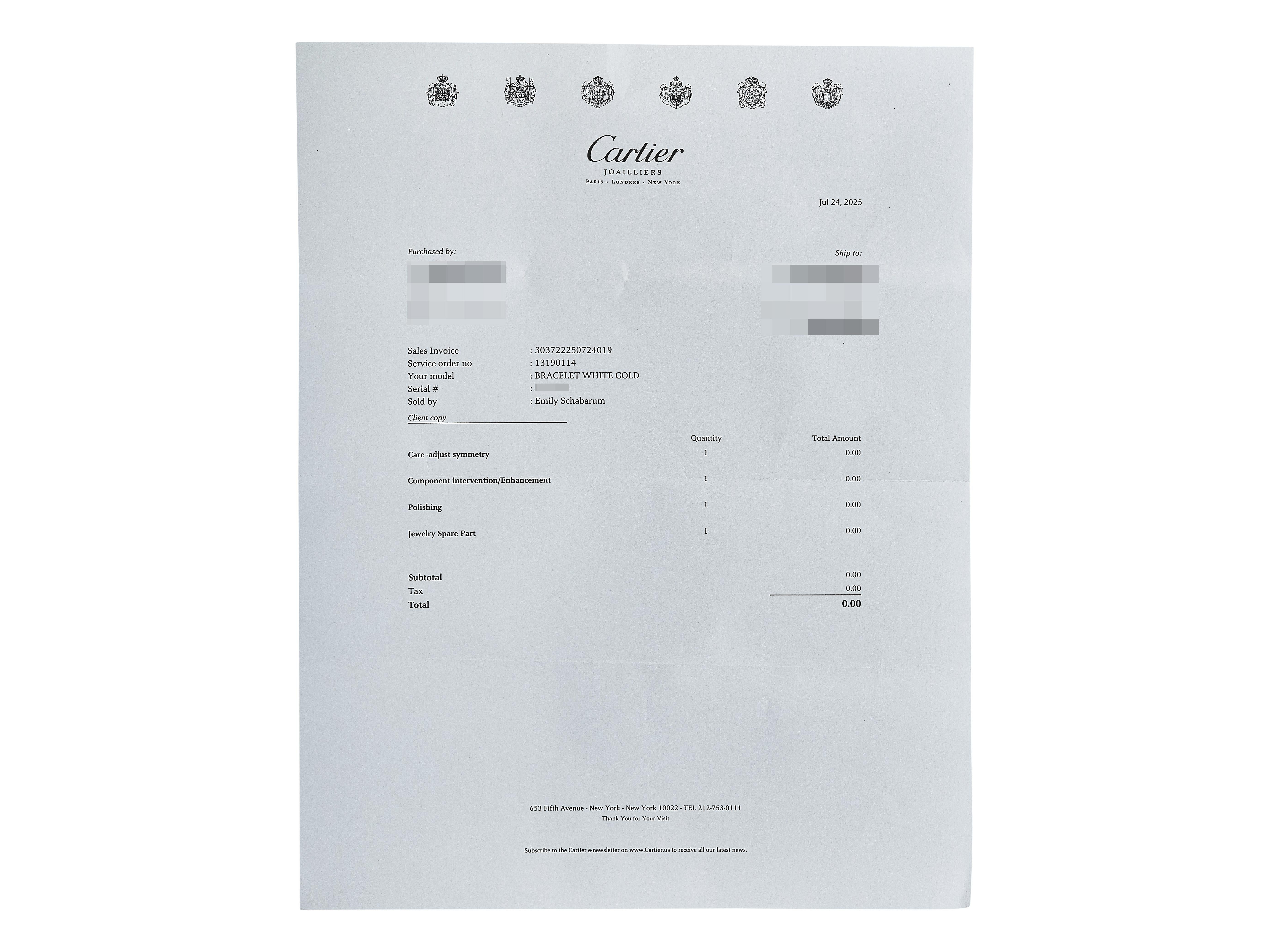 Cartier Love Bracelet Modèle Classique Or Blanc 18K Taille 19 en vente 2