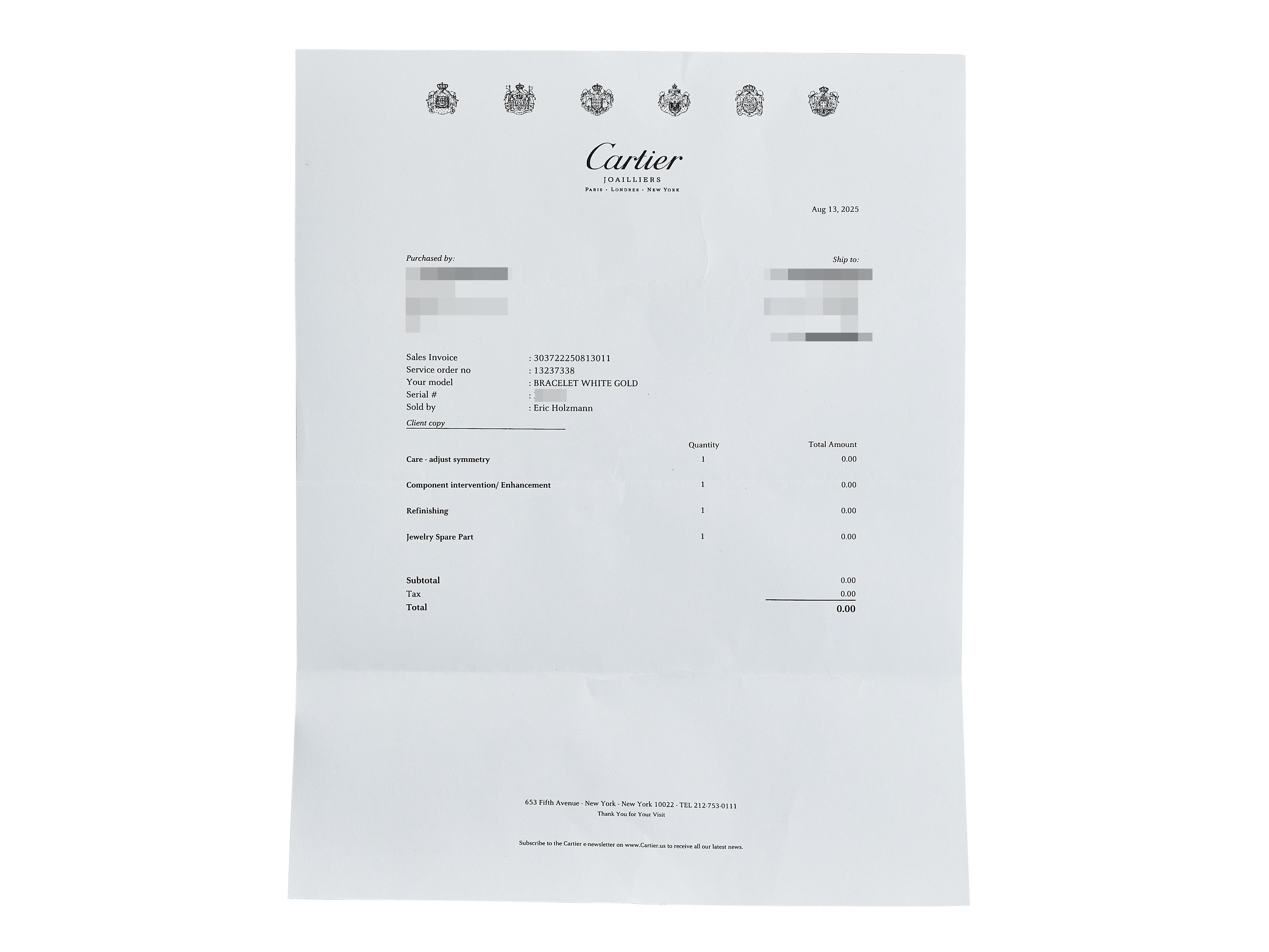 Cartier LOVE Armband Classic Model 18K Weißgold Größe 19 im Angebot 3