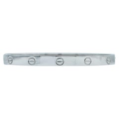 Cartier Love Bracelet, Classic Model, 18K White Gold Size 19