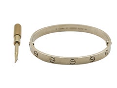 Cartier Love Bracelet, Classic Model, 18K Yellow Gold, Size 17