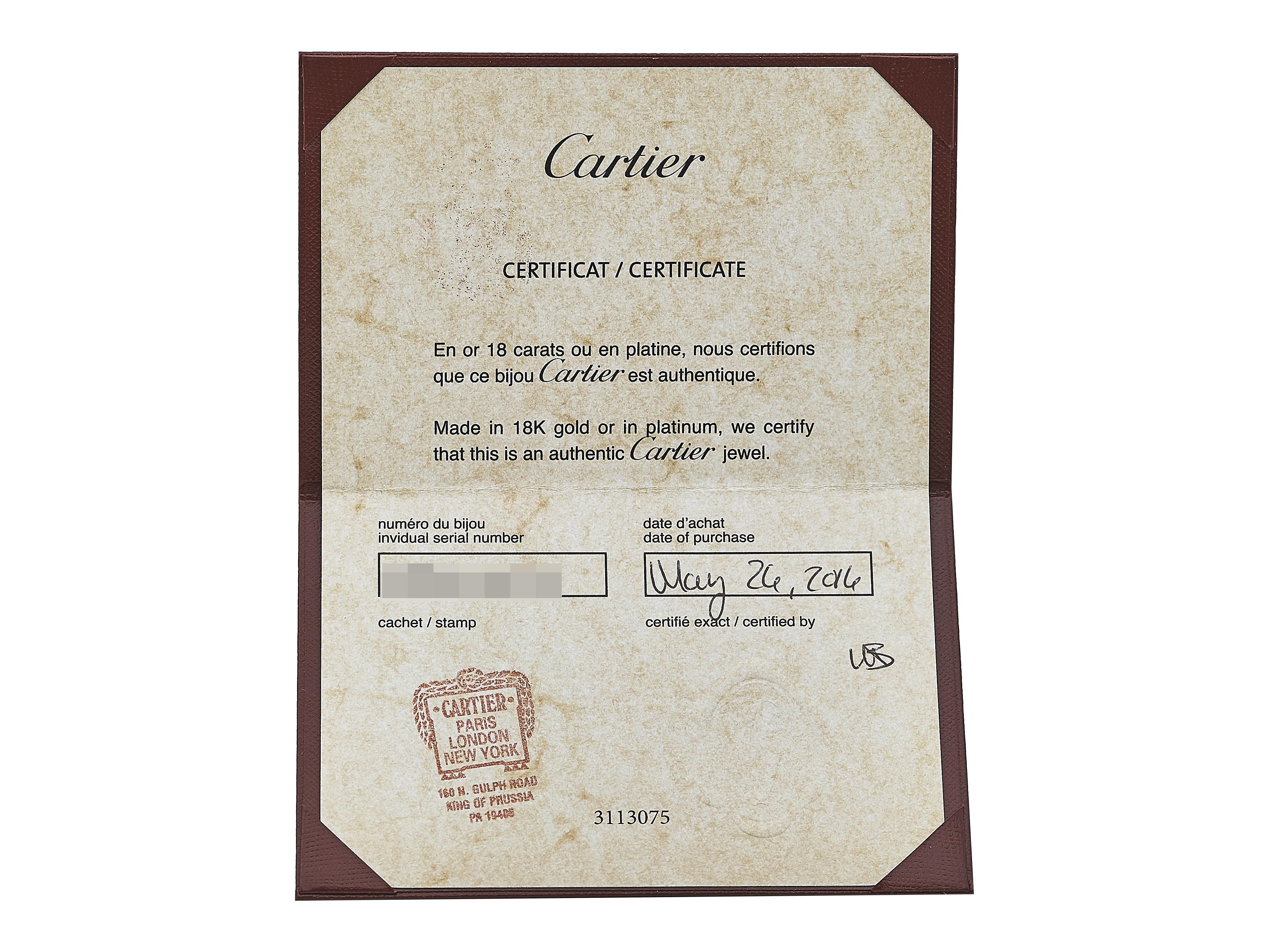 Cartier Love Armband Classic Model 18K Gelbgold Größe 17 im Angebot 2