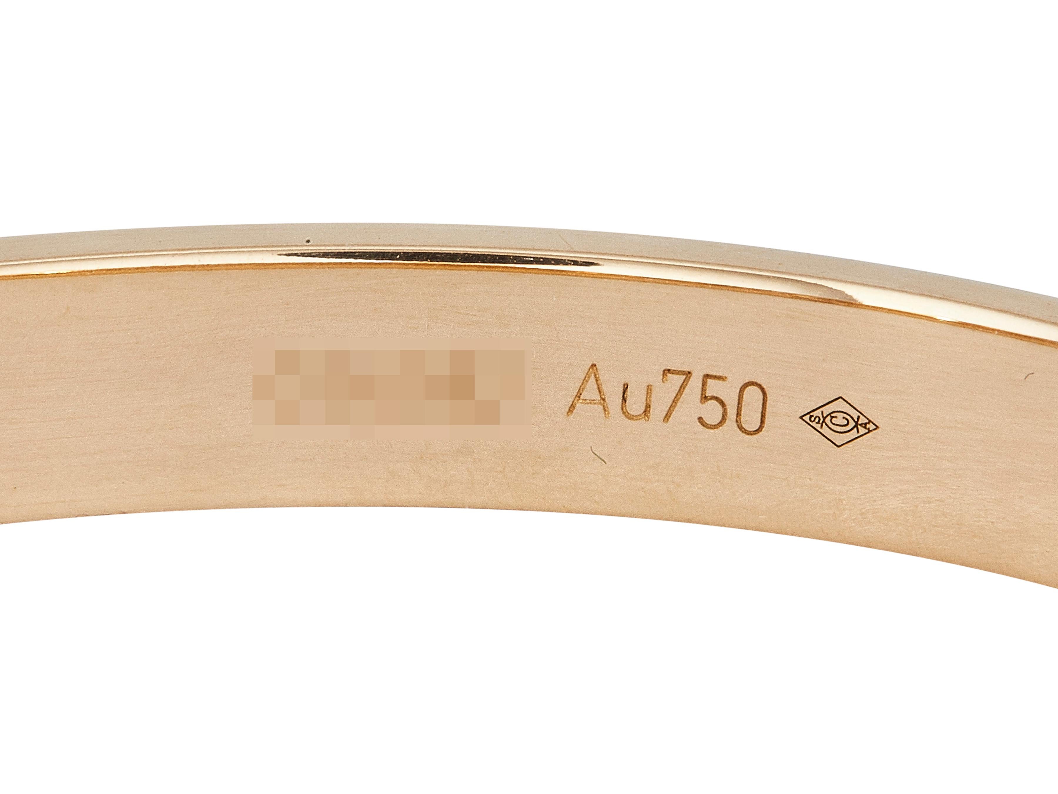 Pulsera Cartier Love Modelo Clásico Oro Amarillo 18K Talla 17 en venta 3