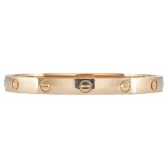 Cartier Love Bracelet Classic Model 18K Yellow Gold Size 17