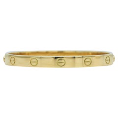 Bracciale Cartier Love, modello classico, oro giallo 18 carati, misura 17