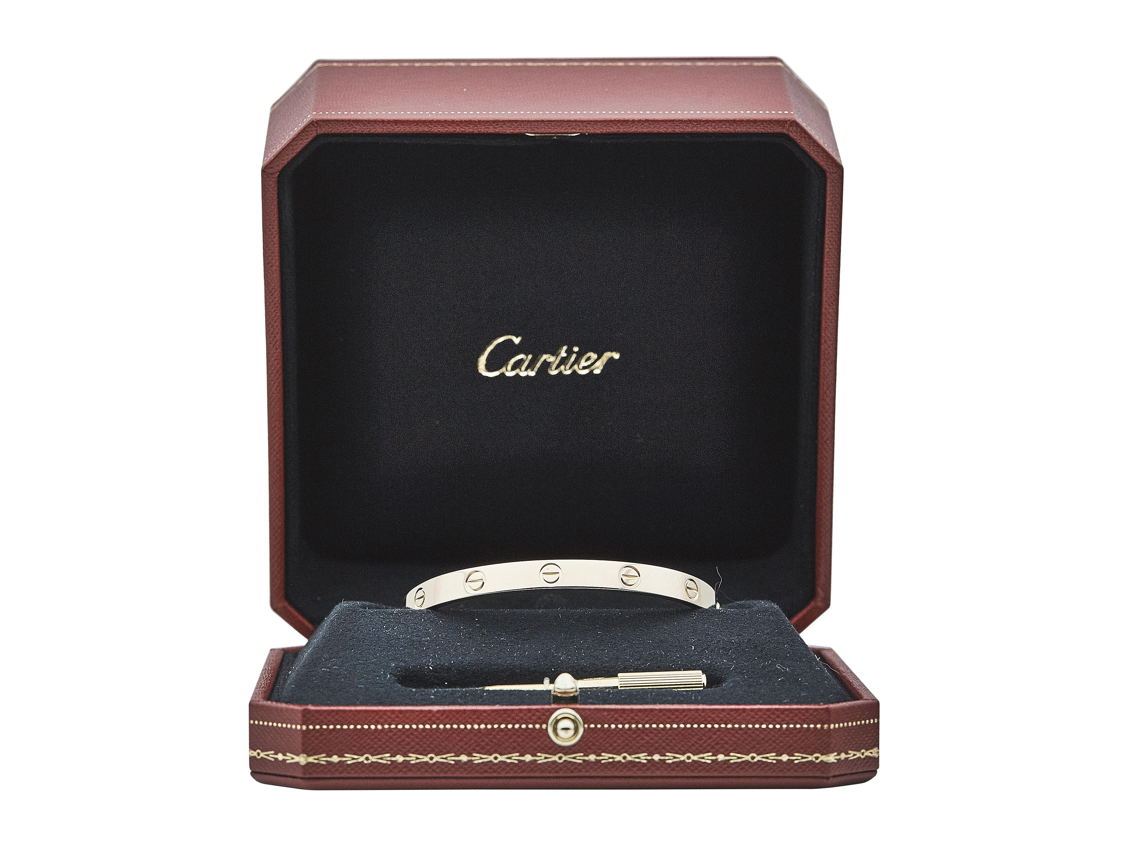 Pulsera Cartier Love Modelo Clásico Oro Amarillo 18K Talla 18 en venta 1