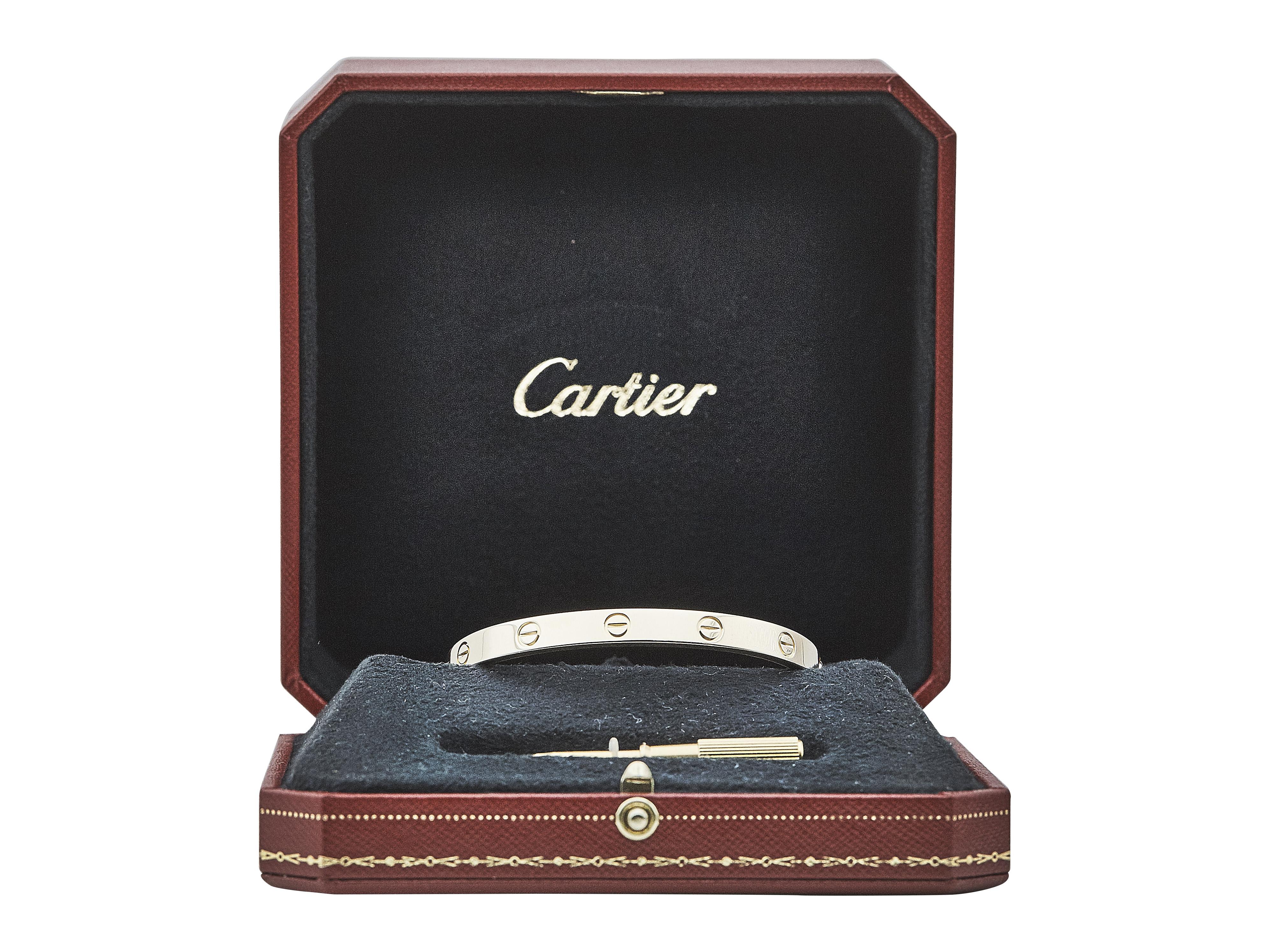 Pulsera Cartier Love Modelo Clásico Oro Amarillo 18K Talla 18 en venta 1