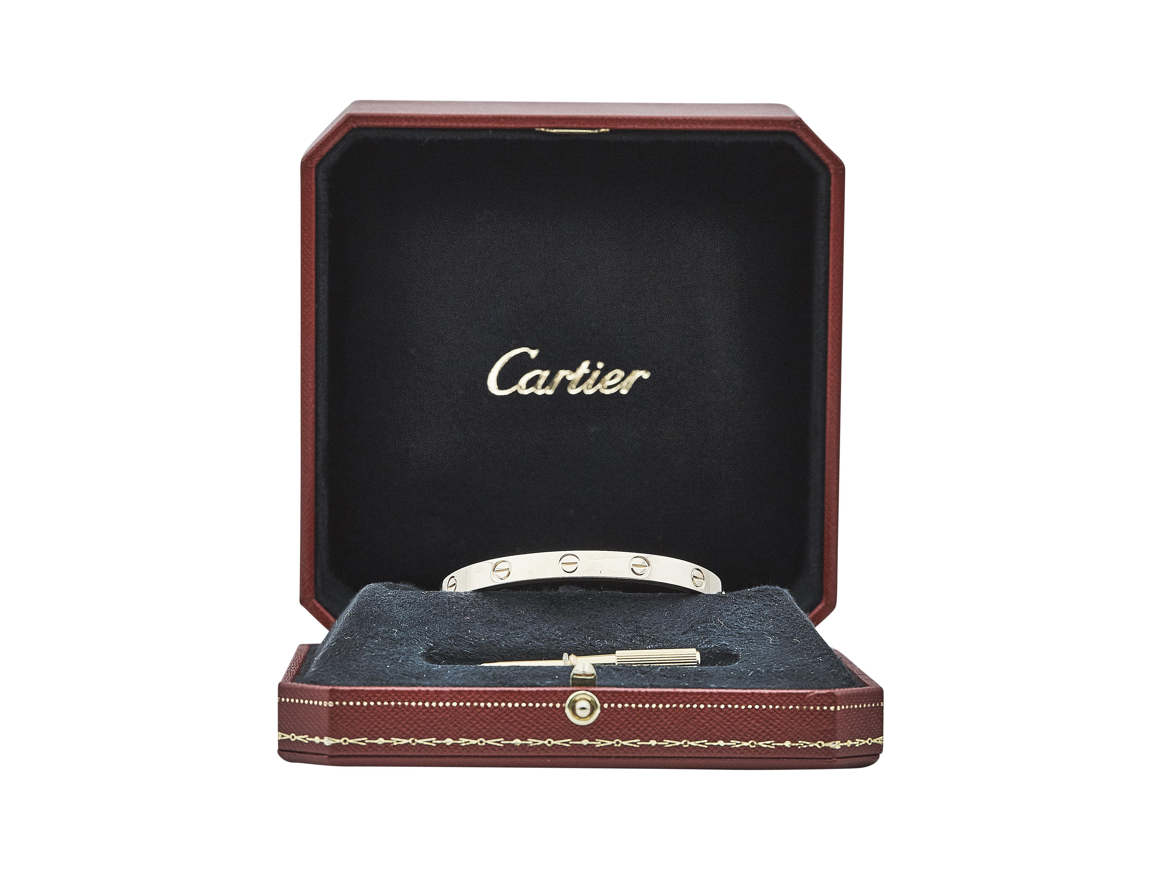 Cartier Love Bracelet Modèle Classique Or Jaune 18K Taille 18 en vente 2