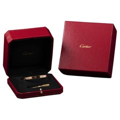 Cartier LOVE Bracelet Classic Model 18K Yellow Gold Size 19