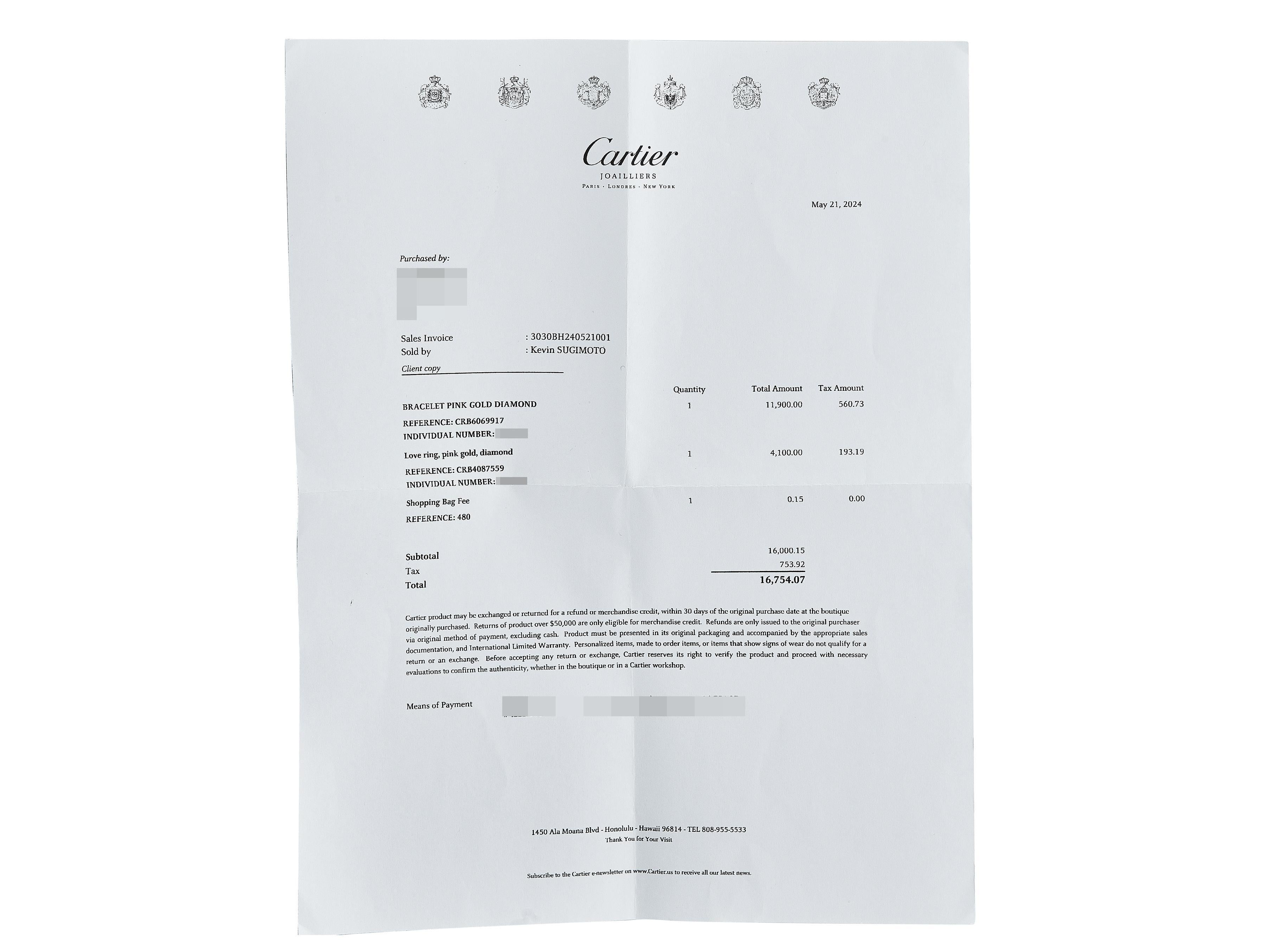 Cartier Love Bracelet Classic Model No. 4 Diamant 18K Rose Gold Größe 17 im Angebot 3