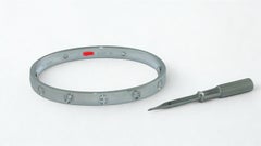 Cartier Bracciale dell'Amore Modello Classico Quattro Diamanti Oro Bianco 18 carati 17CM