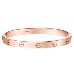 Cartier Love Bracelet Classic Model With Two Functional Screws 18K Rose Gold