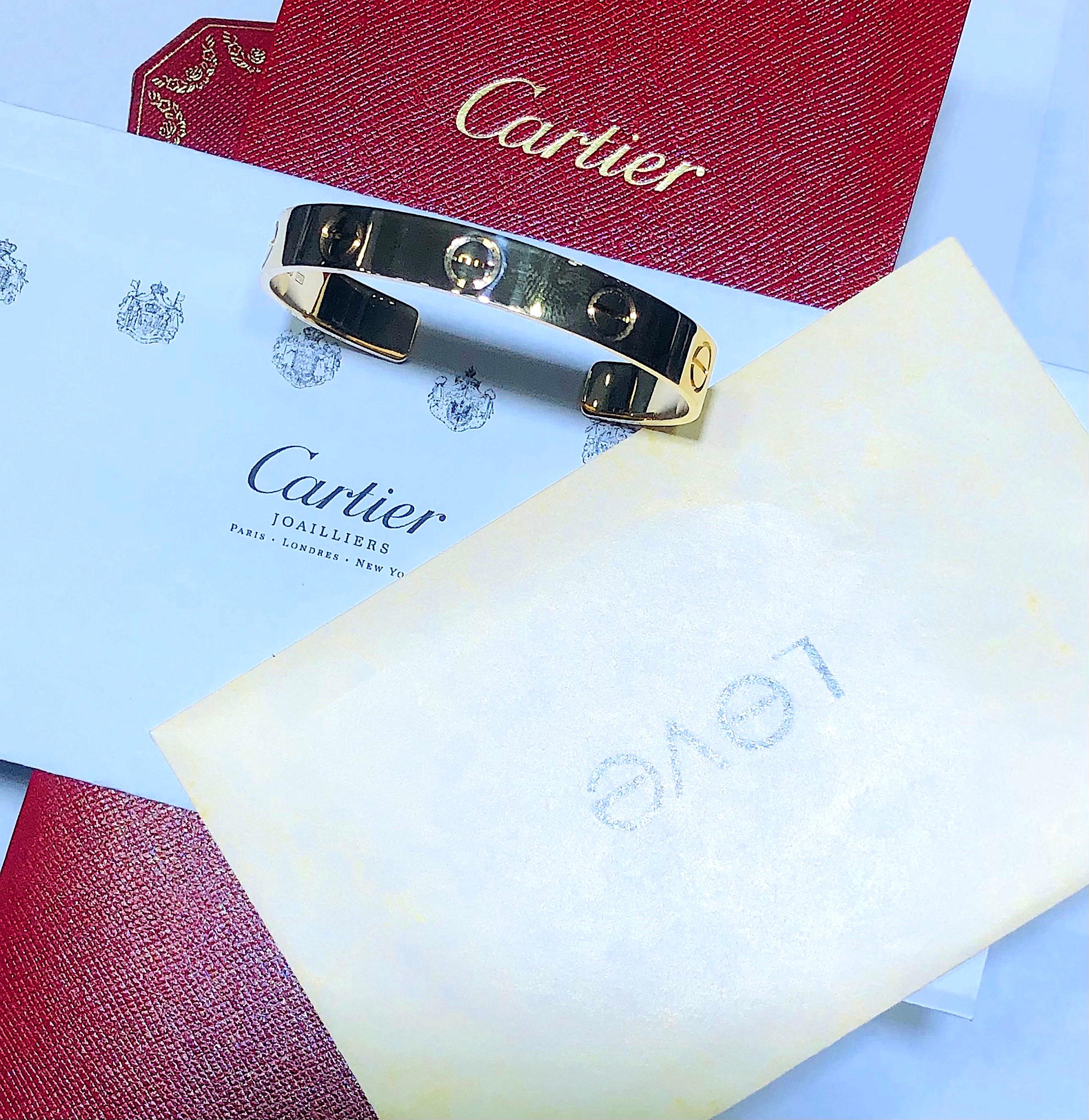cartier love cuff bracelet