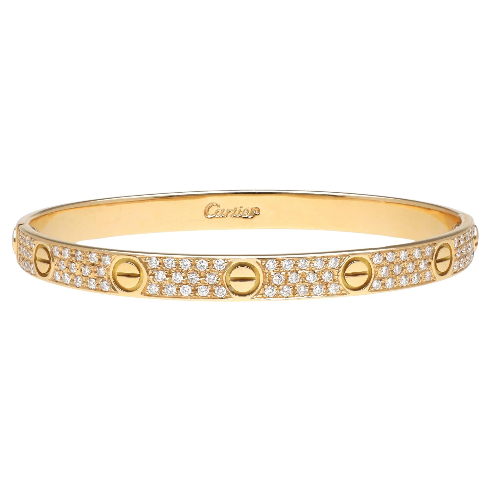 CARTIER Liebesarmband Diamant Pave