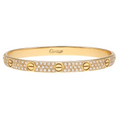 CARTIER Love Bracelet Diamond Pave