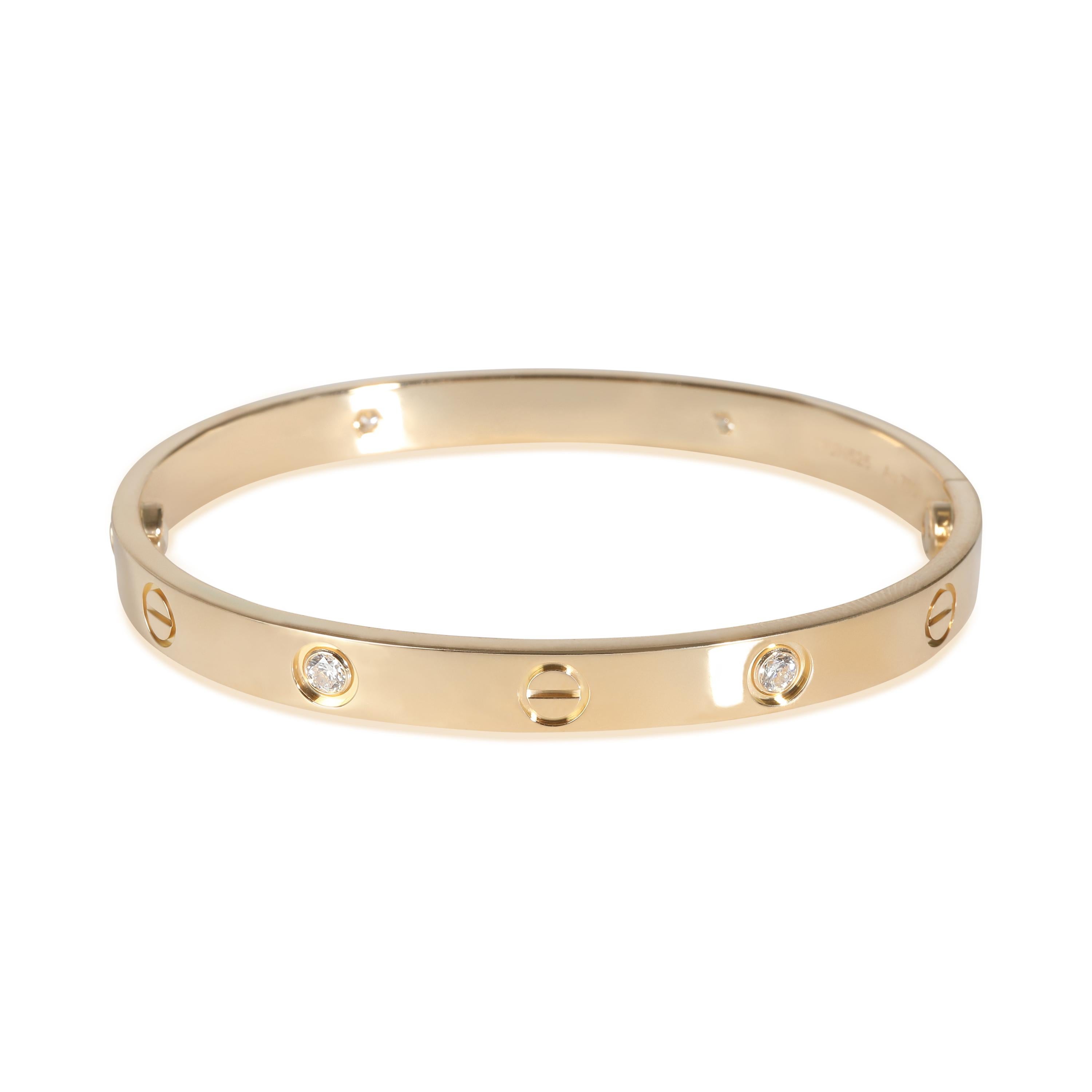 Cartier Love-Armband, Diamanten (Gelbgold) im Zustand „Hervorragend“ im Angebot in New York, NY