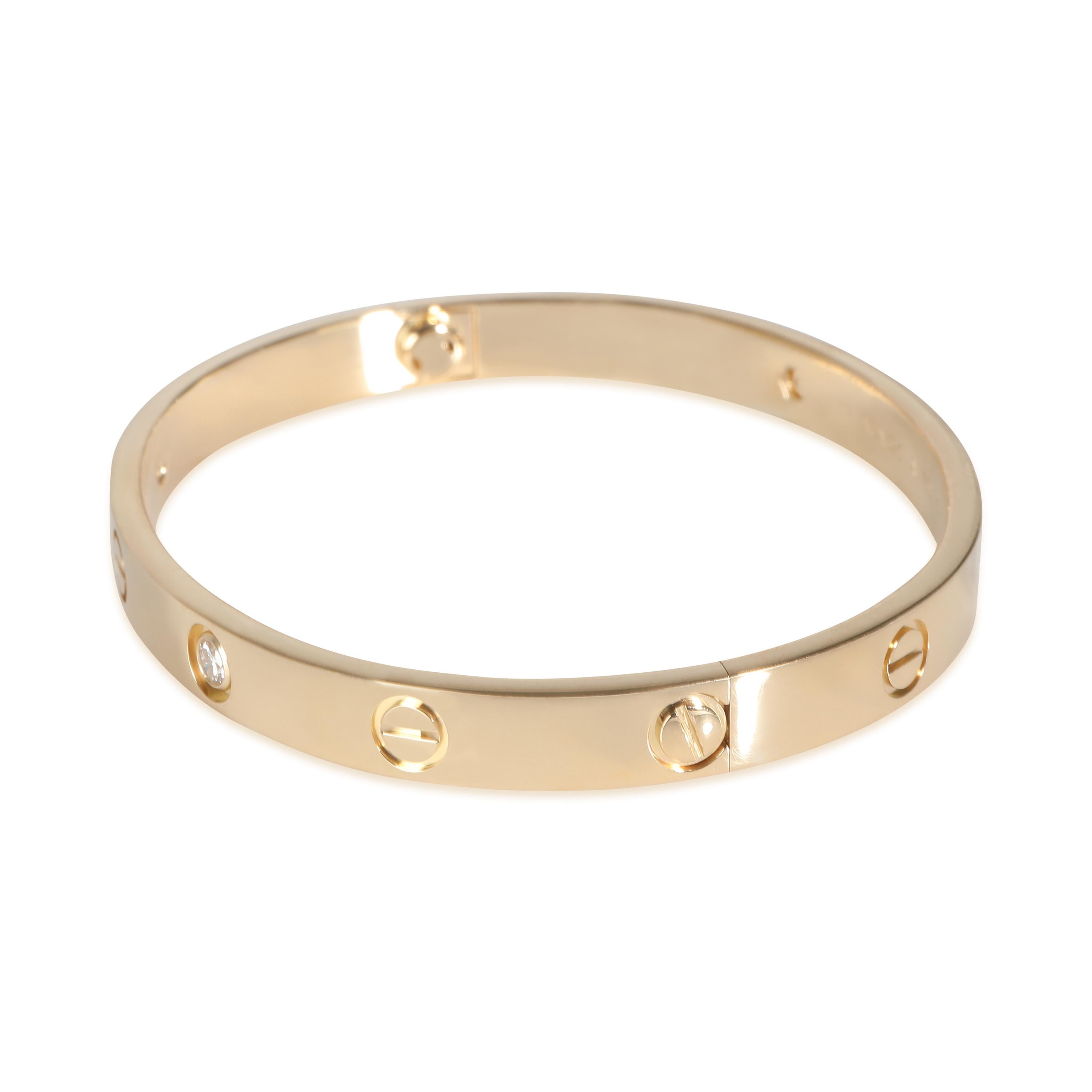 Cartier Love-Armband, Diamanten (Gelbgold) für Damen oder Herren im Angebot