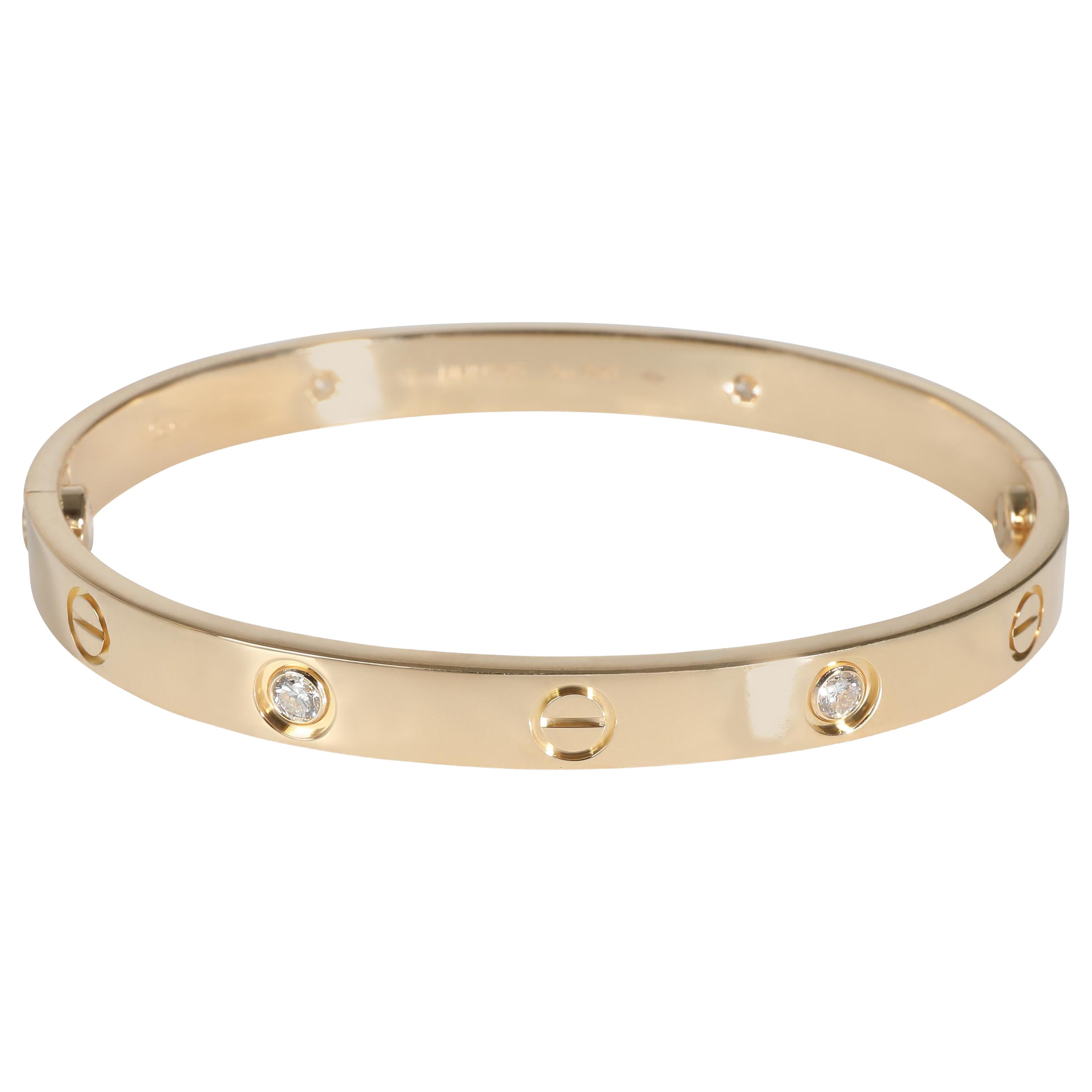 Cartier Love Bracelet, Diamonds (Yellow Gold)