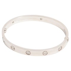 Cartier Bracelet d'amour avec demi diamant 4PD 750WG