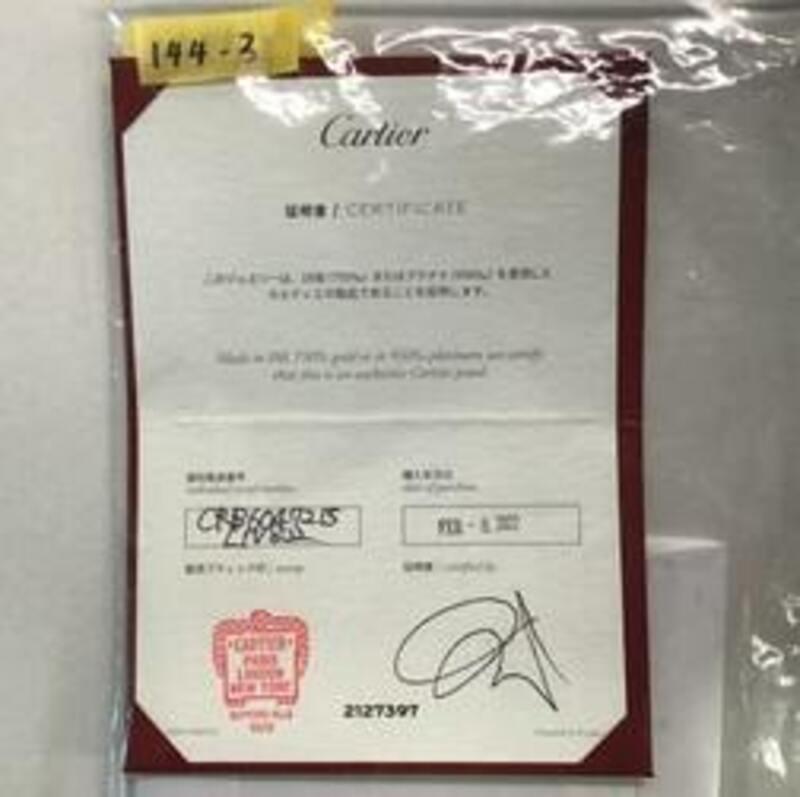 Cartier Love Bracelet Half Diamond 750YG -Size 15 - 17.2g - Screwdriver + Papers In Good Condition In Oyster Bay, NY