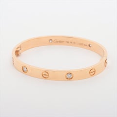 Cartier Bracelet d'amour avec demi diamant 4PD 750PG