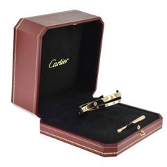 Bracciale Cartier Love in oro rosa e bianco 18 carati con diamanti