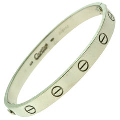 Cartier Love Bracelet in 18 Karat White Gold, Bracelet