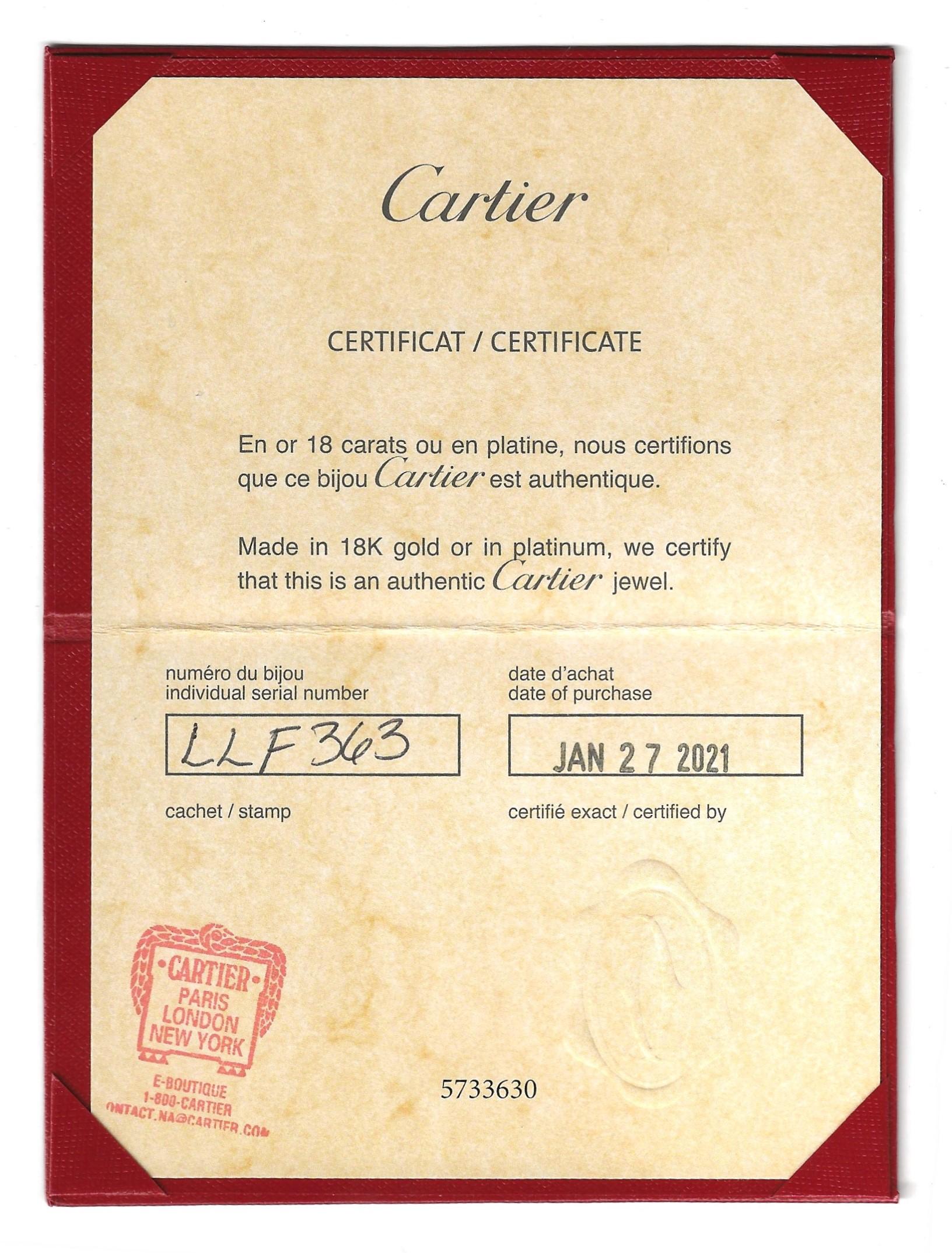 Cartier Love Bracelet in 18 Karat Yellow Gold with Box and Screwdriver, Size 16 6