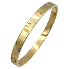 Cartier Love Bracelet in 18 Karat Yellow Gold with Screwdriver, Size 18