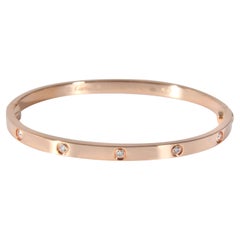 Cartier Love Bracelet in 18k Rose Gold 0.21 CTW