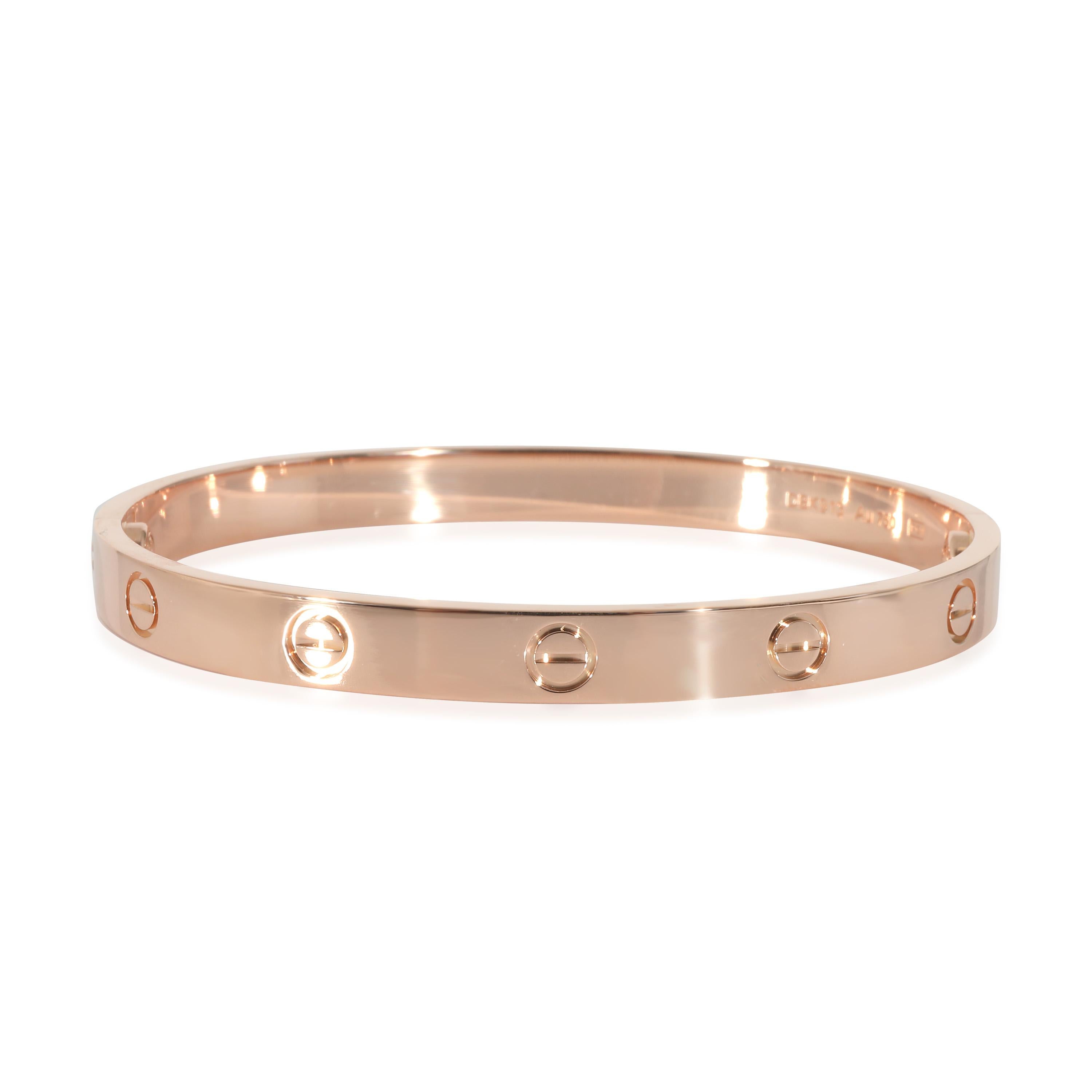 
Cartier Love Bracelet in 18k Rose Gold

PRIMARY DETAILS
SKU: 135845
Listing Title: Cartier Love Bracelet in 18k Rose Gold
Condition Description: Cartier's Love collection is the epitome of iconic, from the recognizable designs to the history behind