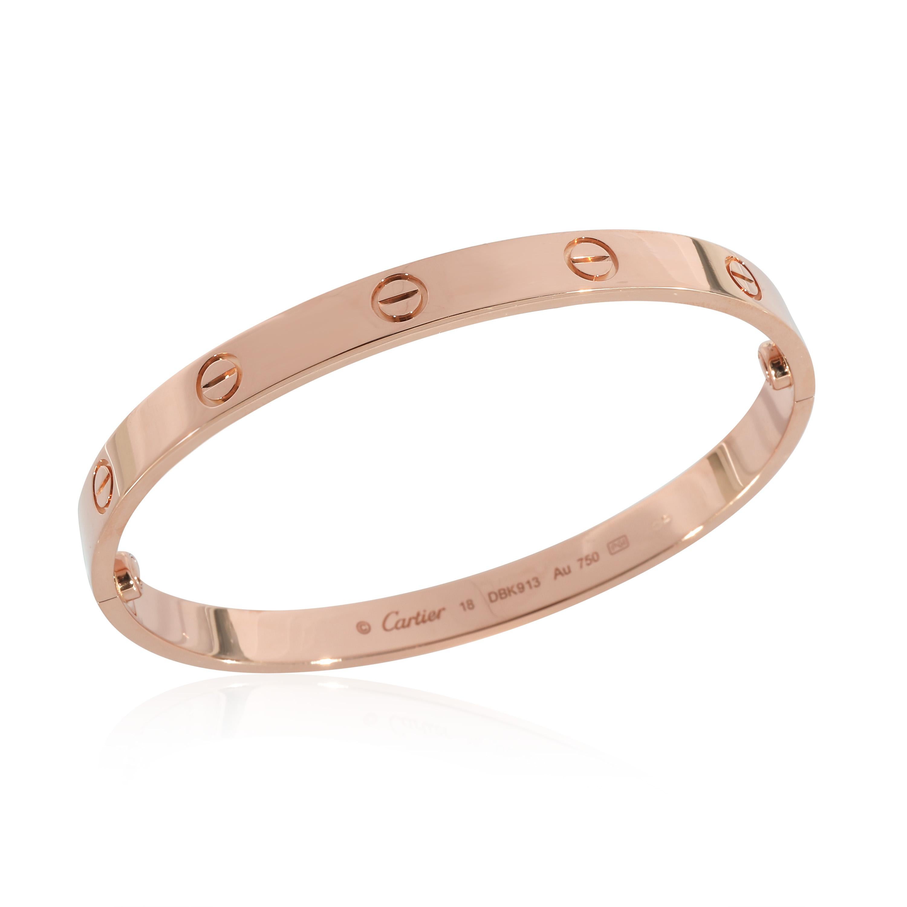 Cartier Love Bracelet in 18k Rose Gold In Excellent Condition For Sale In New York, NY