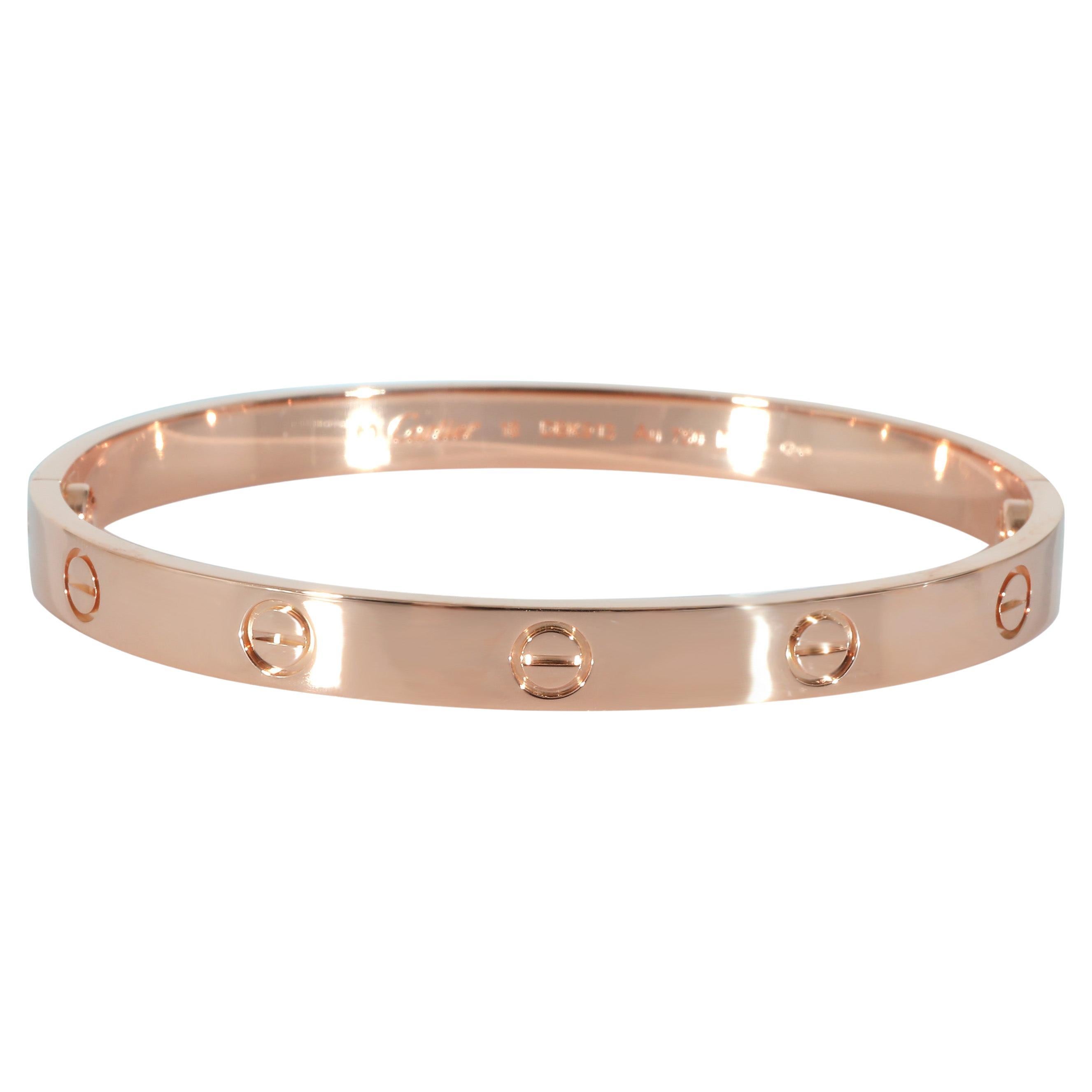 Cartier Love Bracelet in 18k Rose Gold For Sale