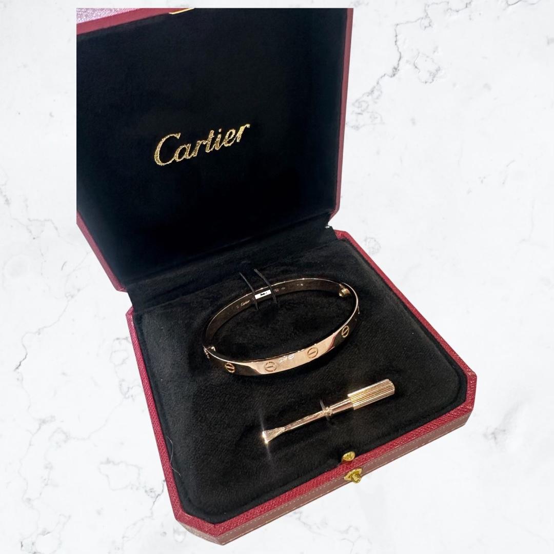 cartier 18k rose gold love bracelet