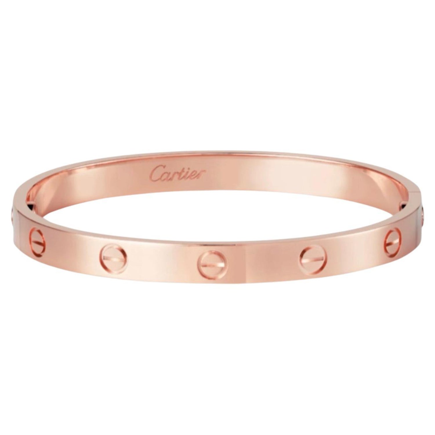 Cartier 'Love' Bracelet, 18K Rose Gold, Size 17 #517131 – Beladora